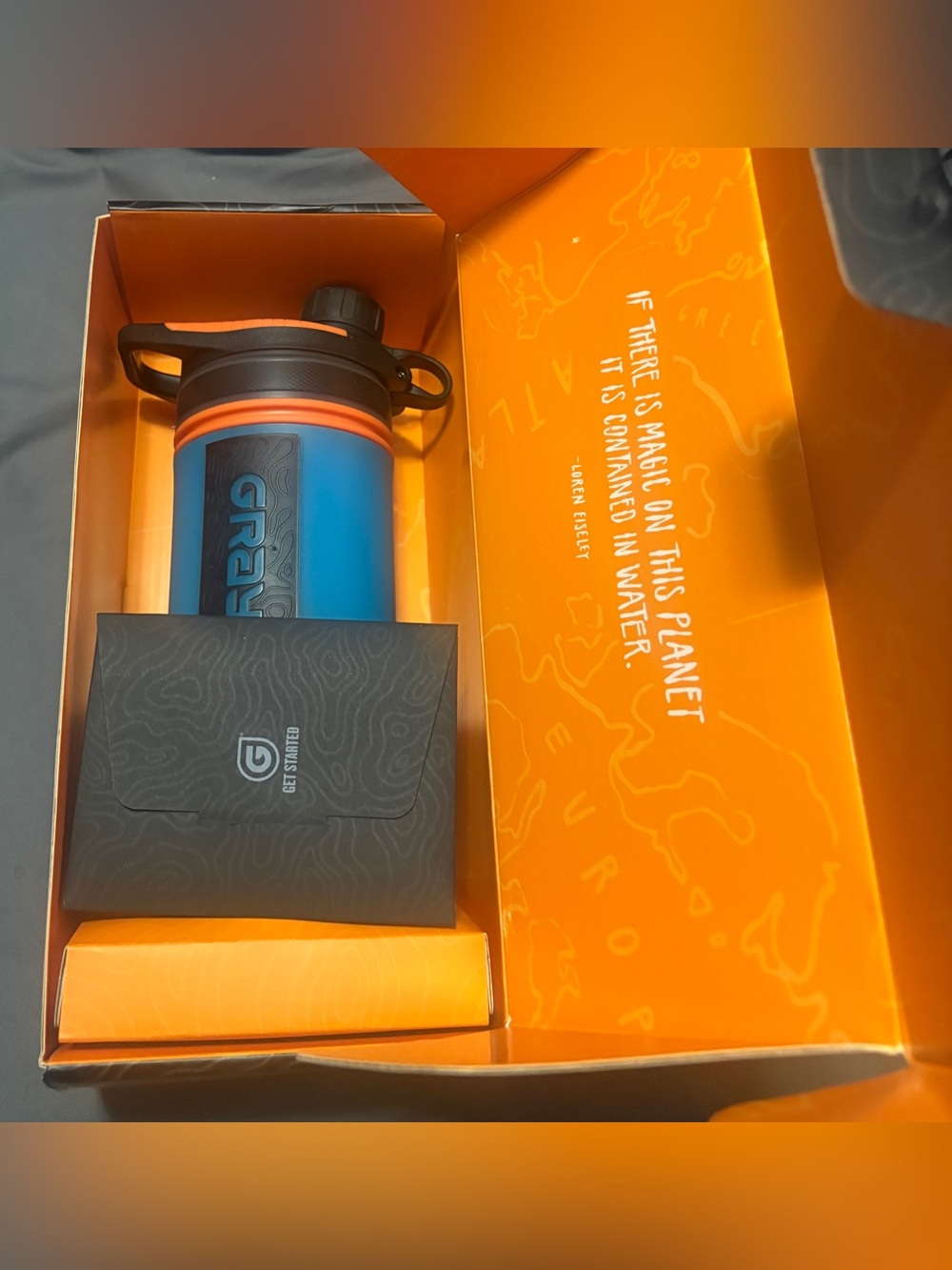 Blue Travel Water Bottle with Leak‑Resistant Cap - Picture 11 of 11